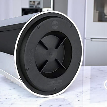 Emsa Cone Thermal Jug Swirl 1 L – Metallic Silver | Premium German-Made Vacuum Flask with Glass Liner for Hot & Cold Drinks - Damoo