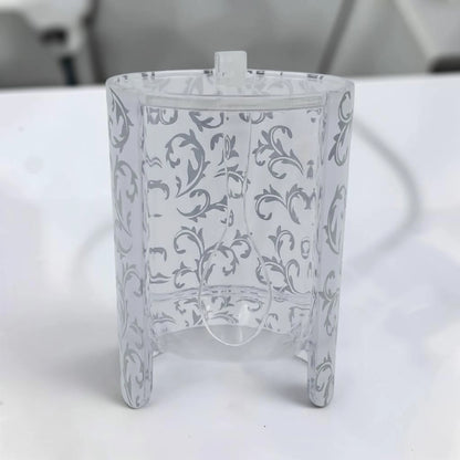 Acrylic Sugar Jar with Lid and Spoon, Clear Condiment Container with Serving Spoon, Kitchen Counter Sugar Pot, Decorative Storage Jar Available in 2 Designs - Damoo