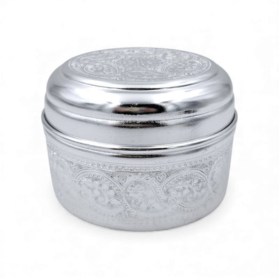 Aluminum Design Pet Urn – Small Steel Memorial Urn for Ashes | Durable Metal Pet Cremation Keepsake | Decorative Silver Urn Container (H9cm x W12cm x L13cm) - Damoo