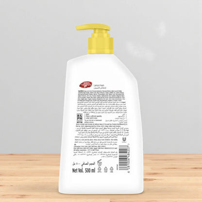 Lifebuoy Anti-Bacterial Hand Wash – Lemon Fresh 500ml with Activ Silver+ Formula – 12-Hour Citrus Freshness & 100% Stronger Germ Protection - Damoo