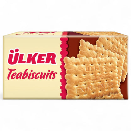 Ülker Tea Biscuits – Classic Turkish Butter Biscuits, Light & Crunchy Snack – 150g Pack | Perfect with Tea or Coffee, Ideal for On-the-Go, Travel & Everyday Snacking - Damoo