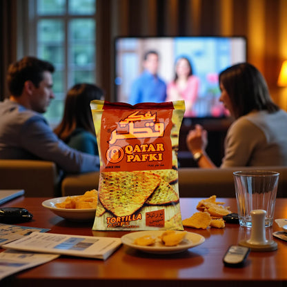 Qatar Pafki Tortilla Chips Cheese – 125g | Crunchy Corn Chips with Bold Cheddar Seasoning | No Artificial Colours | Preservative-Free | Made in Qatar - Damoo