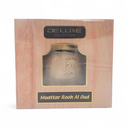 Deluxe Collection Muattar Rooh Al Oud – 50g Luxury Arabic Bakhoor | Amber, Saffron, Rose & Musk Fragrance - Damoo