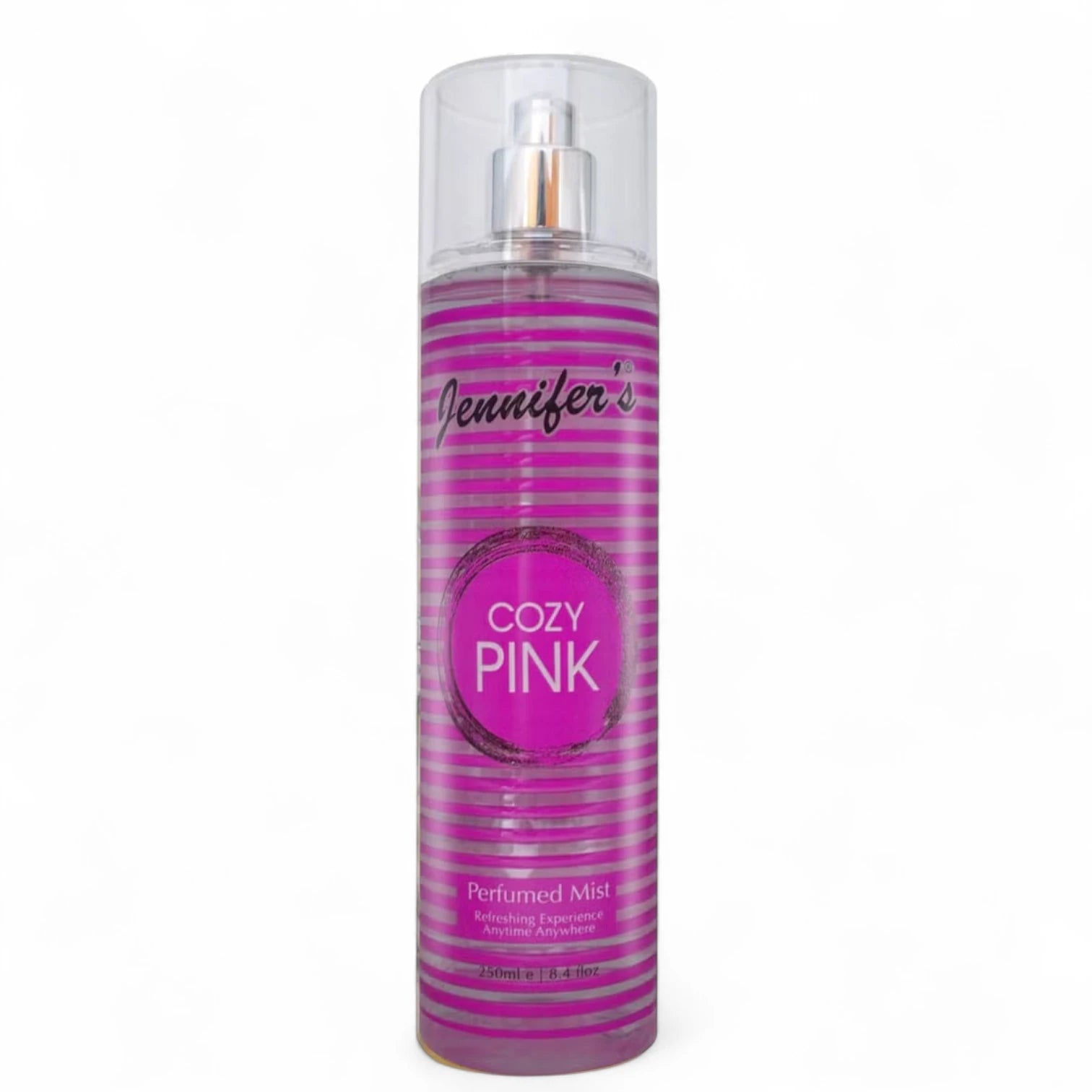 Jennifer's Cozy Pink Perfumed Mist 250ml | Long-Lasting Refreshing Body Spray for Women | Travel-Friendly Daily Fragrance Mist - Damoo