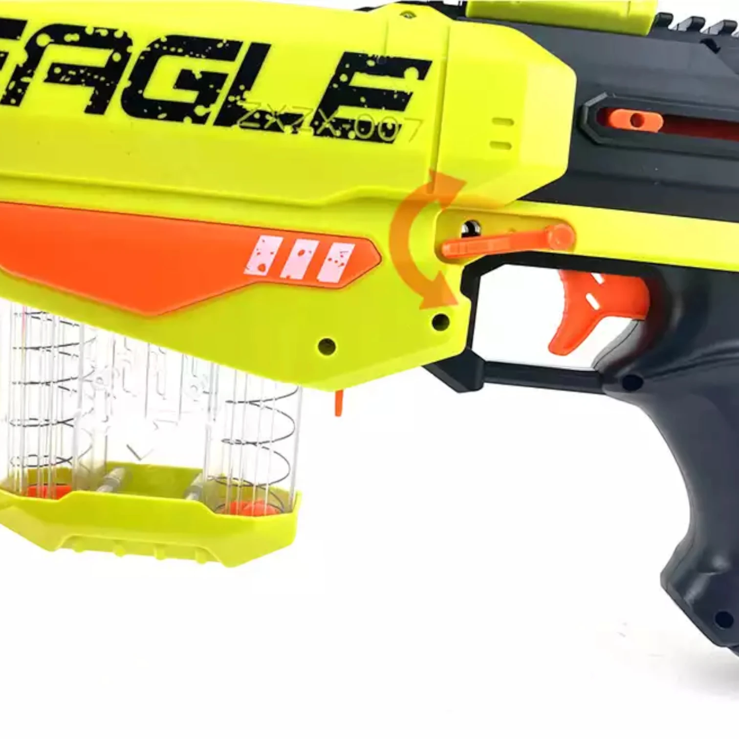 Eagle Agent Precision Assault Blaster – 12 Soft Ball Rounds, Mechanical Spring-Action Toy Rifle with Scope & Bipod, Kids Nerf Rival Style Gun - 6+ Years