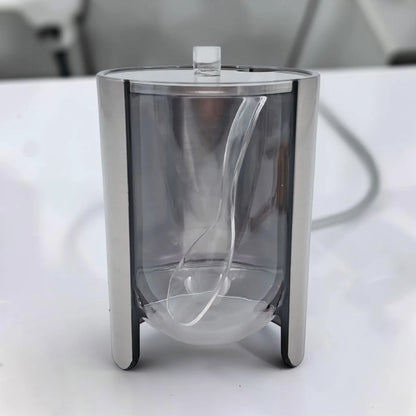 Acrylic Sugar Jar with Lid and Spoon, Clear Condiment Container with Serving Spoon, Kitchen Counter Sugar Pot, Decorative Storage Jar Available in 2 Designs - Damoo