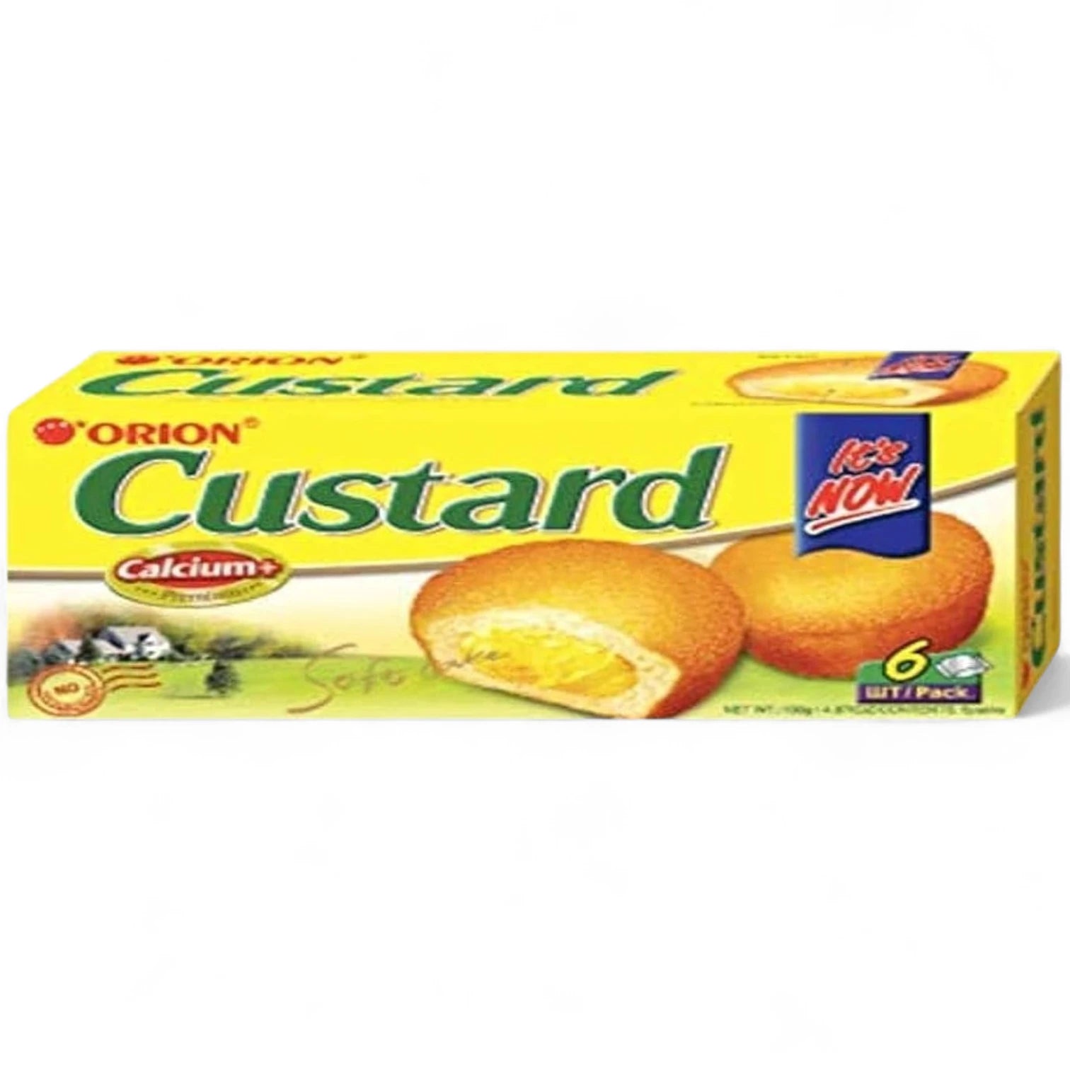 Orion Custard Soft Cake – Creamy Centered Snack Cakes – 138g (6 Packs) – Baked with Mom’s Love - Damoo