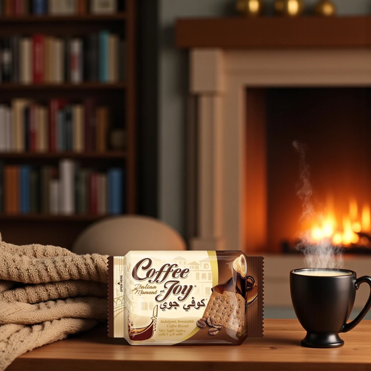 Kopiko Coffee Joy Biscuits – 18 x 39g Pack (702g Total) | Crispy Italian Coffee Flavored Snack | Indulgent Light Treat for Coffee Lovers - Damoo