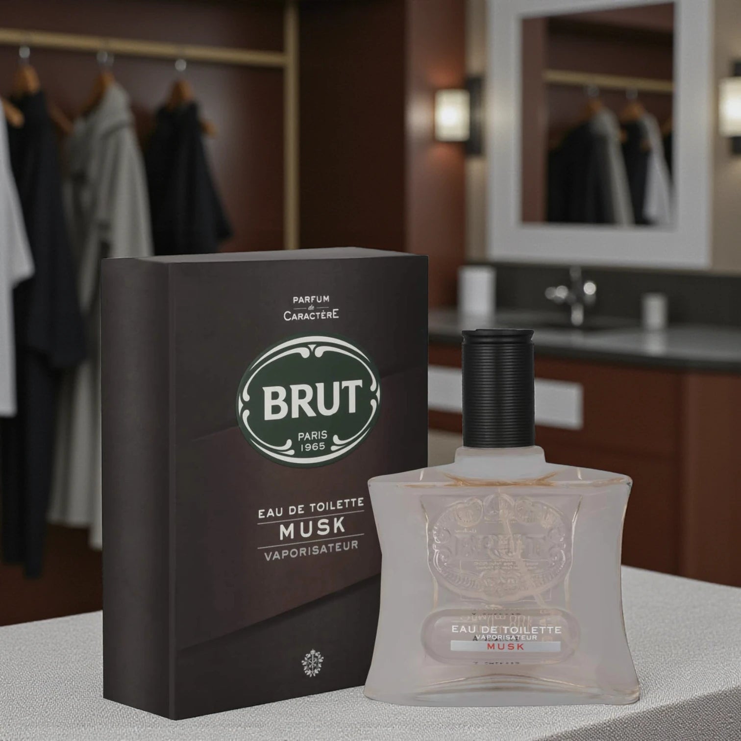 Brut Musk Eau de Toilette for Men – 100ml Spray | Long-Lasting Classic Fragrance with Natural Raw Musk Notes | Elegant & Masculine Scent for Daily Wear - Damoo