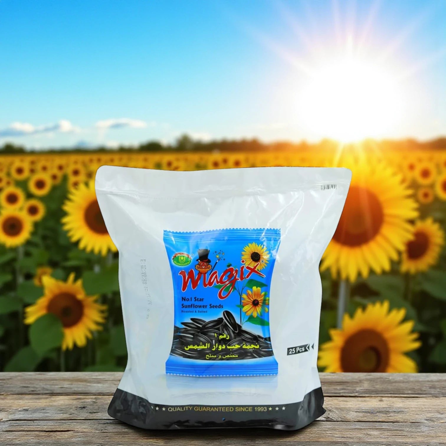 Magix Premium Roasted Sunflower Seeds – 25g x 25 Pouches | No.1 Star Snack | Fresh, Crunchy & Lightly Salted | 625g Total | Packed for On-the-Go - Damoo
