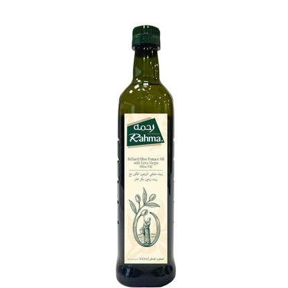 Rahma Olive Pomace Oil 500ml – Refined  Olive Oil with Low Acidity for Everyday Cooking & Frying - Damoo