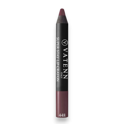 Vatenn Italy Super Stay Lip Crayon – Shade 448 Lexington | 18H Matte Finish, Waterproof, Smudge-Proof & Non-Drying Lipstick - Damoo