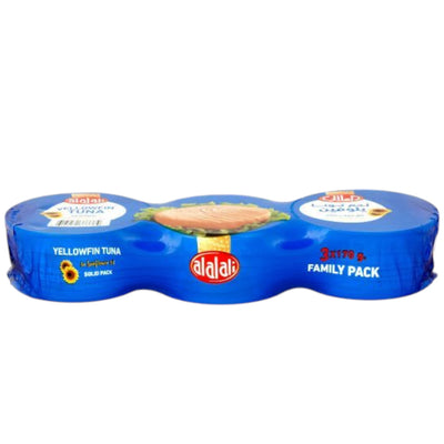 Al Alali Yellowfin Tuna in Sunflower Oil 170g x 3 Pack – Premium Solid Tuna | High Protein | Long Shelf Life - Damoo