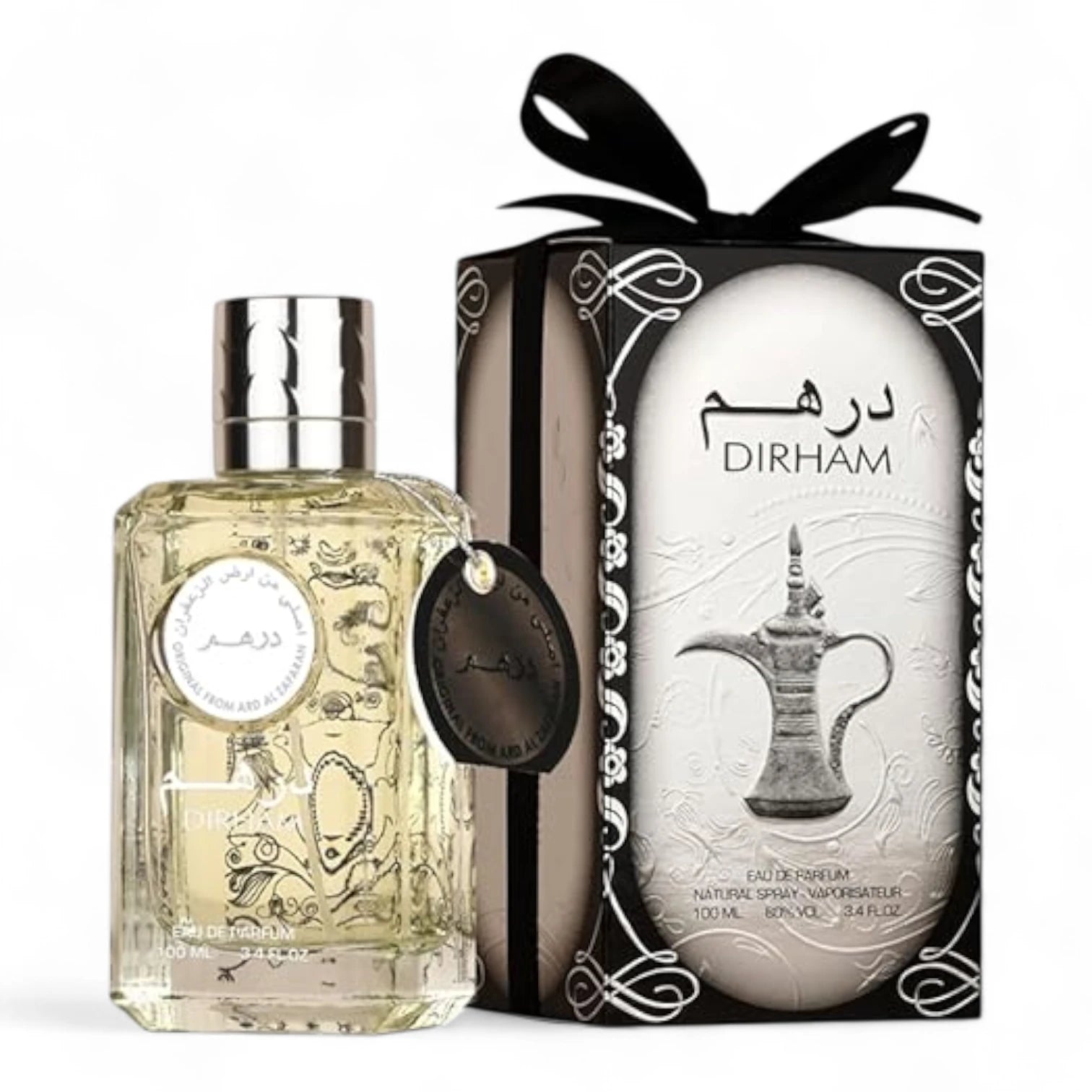 Dirham Silver Eau De Parfum 100ml  | Unisex Arabian Perfume with Citrus, Floral & Musk Notes | Long-Lasting Luxury Fragrance from UAE - Damoo