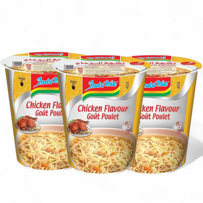 Indomie Instant Noodles Chicken Flavour – 3 Pack x 60g | Halal Certified | Quick & Savory Stir-Fry Style | No Soup | Ready in Minutes - Damoo