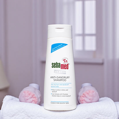 Sebamed Anti-Dandruff Shampoo – pH 5.5 Balanced | For Oily Hair & Dandruff-Prone Scalp | Reduces Itchiness & Irritation - Damoo