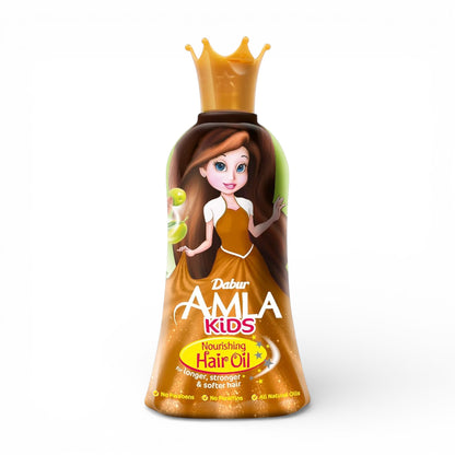 Dabur Amla Kids Nourishing Hair Oil for Long, Strong & Soft Hair with Amla, Almond & Olive Oils – 200ml - Damoo