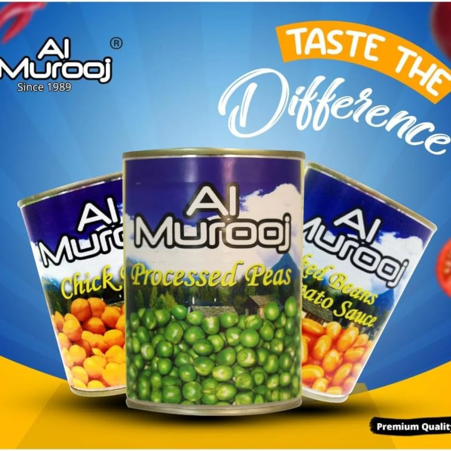 Al Murooj Boiled Green Peas 4 x 400g – Ready-to-Eat | Rich in Plant Protein & Fiber | Zero Trans Fat | Pre-Cooked & Preserved - Damoo