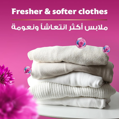 Comfort Fabric Softener Flora Soft 2.9L – Freshness Burst Technology, Long-Lasting Fragrance, Ultra Soft Clothes & Color Protection - Damoo
