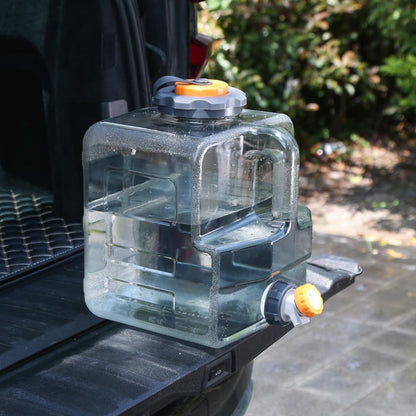 12L Portable Camping Water Jug with Spigot – BPA Free Thickened Water Container, Leak-Proof Storage Tank with Electric Pump Compatibility - Damoo