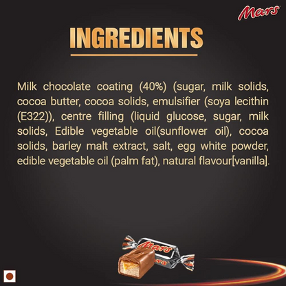 Mars Miniatures Classic Milk Chocolate with Nougat & Caramel, Bite-Size Individually Wrapped Chocolate Pieces for Everyday Snacking & Sharing (150g) - Damoo