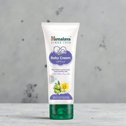 Himalaya Baby Cream 100ml – Daily Moisturizer with Olive Oil & Country Mallow | Paraben-Free, Lightweight & Safe for Newborns - Damoo
