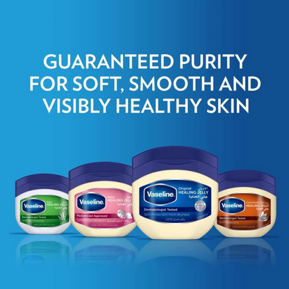 Vaseline Healing Jelly Cocoa Butter 100ml | Triple-Purified Petroleum Jelly | Deep Moisturization & Skin Protection | Hypoallergenic & Dermatologist Tested - Damoo