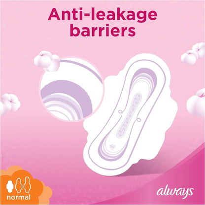 Always Ultra Thin Cottony Soft Sanitary Pads Large with Wings 10 Count – Soft Flexible Protection for Everyday Comfort - Damoo