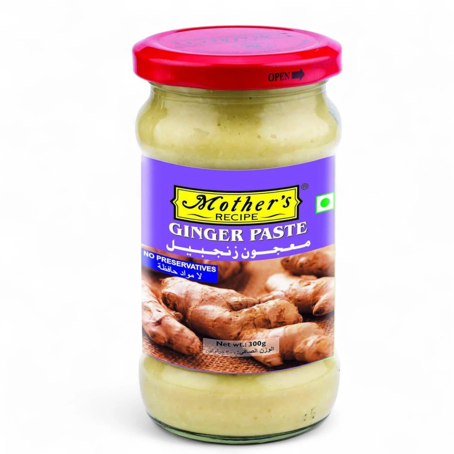 Mother’s Recipe Ginger Paste 300g – Thick, Aromatic Cooking Paste Made with 78% Real Ginger | No Artificial Colors or Preservatives | Vegetarian, Ready-to-Use, Convenient Jar for Everyday Cooking - Damoo