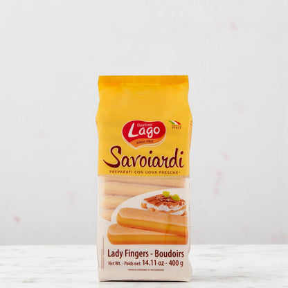 LAGO Savoiardi Lady Fingers – 400g | Authentic Italian Biscuits for Tiramisu & Desserts 🇮🇹 | Made with Fresh Eggs & Simple Ingredients - Damoo