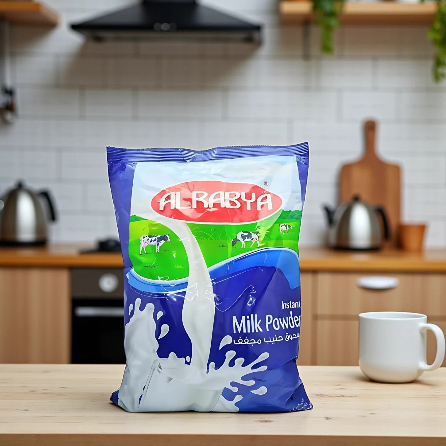 Al Rabya Instant Full Cream Milk Powder – 2.25kg Canister | Fortified with Vitamins & Minerals | Delicious Powdered Milk from Grass-Fed Cows - Damoo