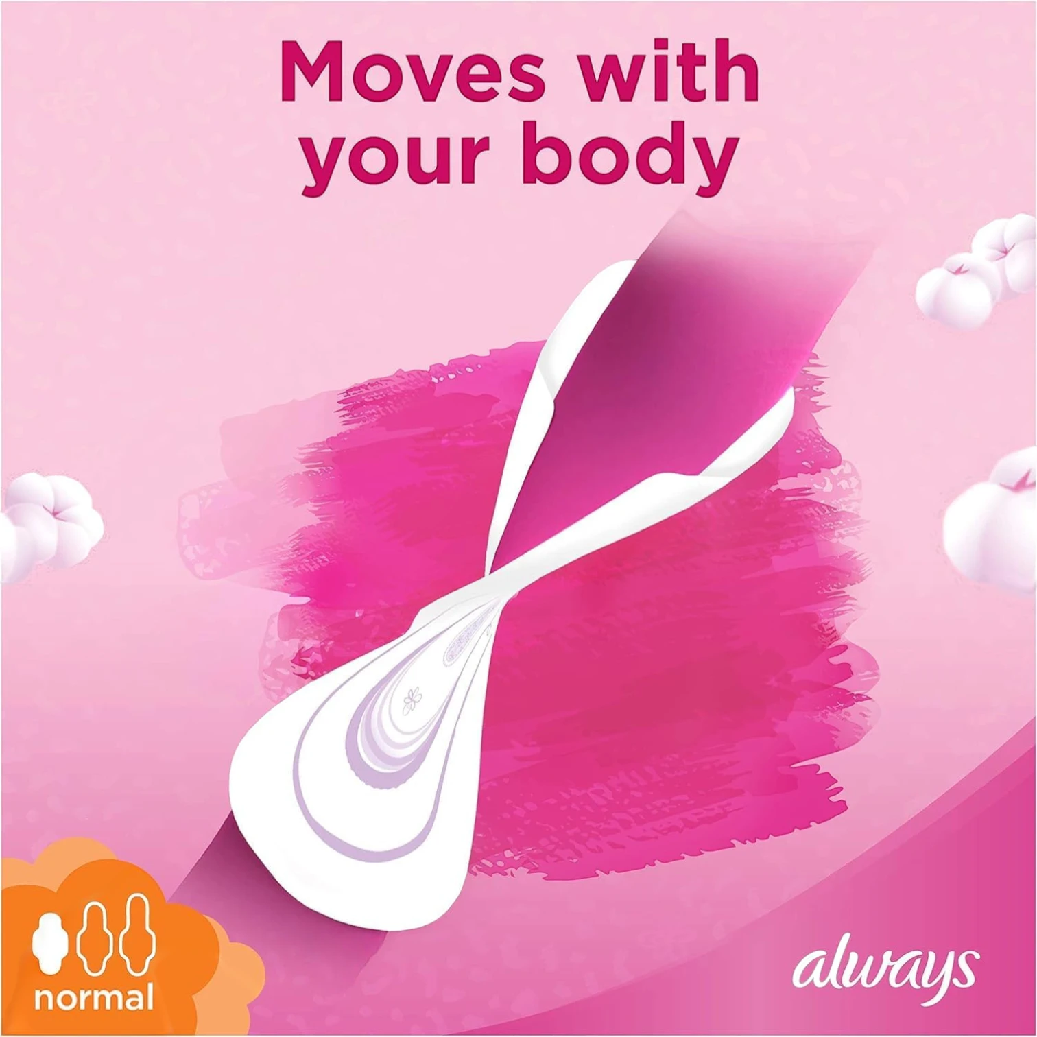 Always Ultra Thin Cottony Soft Sanitary Pads Large with Wings 10 Count – Soft Flexible Protection for Everyday Comfort - Damoo