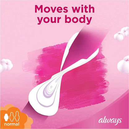 Always Ultra Thin Cottony Soft Sanitary Pads Large with Wings 10 Count – Soft Flexible Protection for Everyday Comfort - Damoo