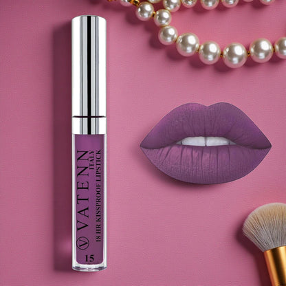Vatenn Italy 18HR Kissproof Liquid Lipstick – Shade 15 Icon | Long-Lasting, Smudge-Proof & Matte Finish - Damoo