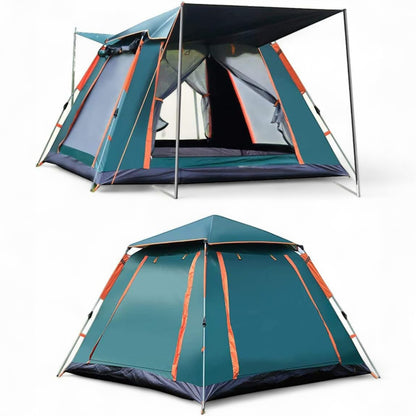 Automatic Camping Tent – 3 Second Quick Opening Pop-Up Tent with Ventilation & Mosquito Prevention – Waterproof Outdoor Family Tent for 3 to 6 Persons, Easy Setup for Camping, Hiking, and Beach