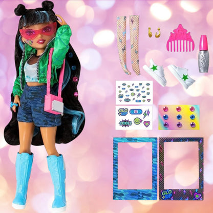 Far Out Toys GLO-UP Girls Season 2 Alex Doll | Pajamas to Runway Makeover Fashion Doll with Accessories, Makeup & Surprises | Self-Care & Transformation Playset - Damoo