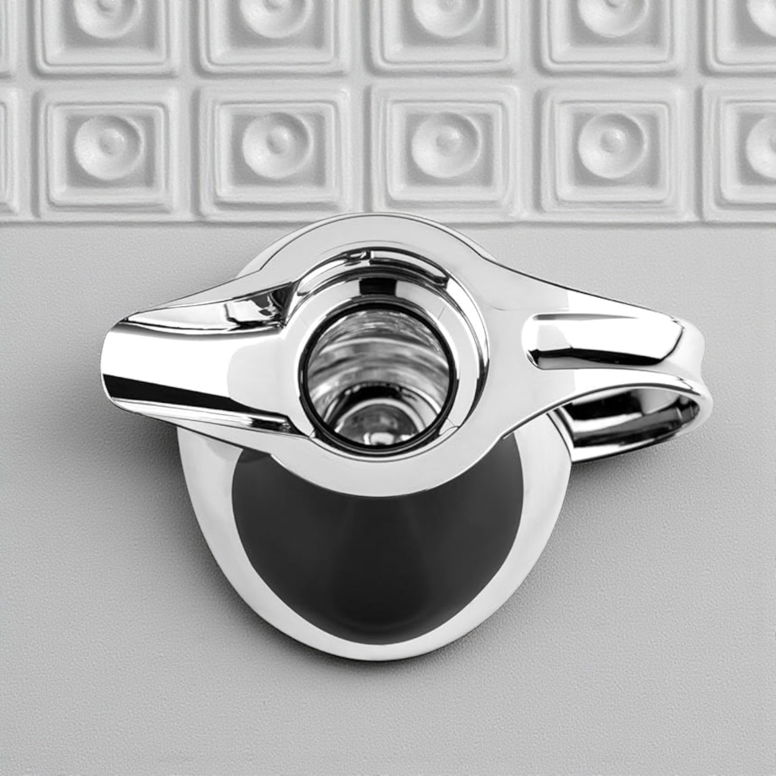 Emsa Cone Thermal Jug Swirl 1.5 L – Metallic Silver | Premium German-Made Vacuum Flask with Glass Liner for Hot & Cold Drinks - Damoo