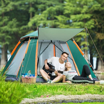 Automatic Camping Tent – 3 Second Quick Opening Pop-Up Tent with Ventilation & Mosquito Prevention – Waterproof Outdoor Family Tent for 3 to 6 Persons, Easy Setup for Camping, Hiking, and Beach