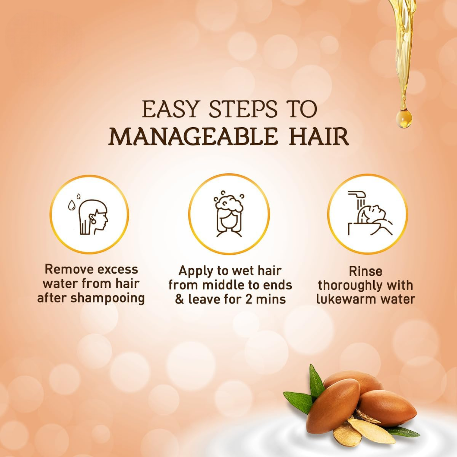 Vatika Naturals Moroccan Argan Anti-Breakage Conditioner – Moisture-Rich Softening & Anti-Frizz Care for Dry, Unmanageable & Long Hair – 400ml - Damoo