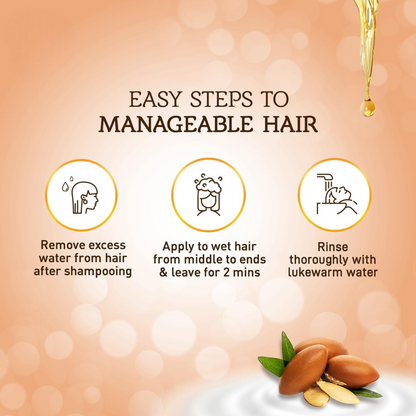 Vatika Naturals Moroccan Argan Anti-Breakage Conditioner – Moisture-Rich Softening & Anti-Frizz Care for Dry, Unmanageable & Long Hair – 400ml - Damoo