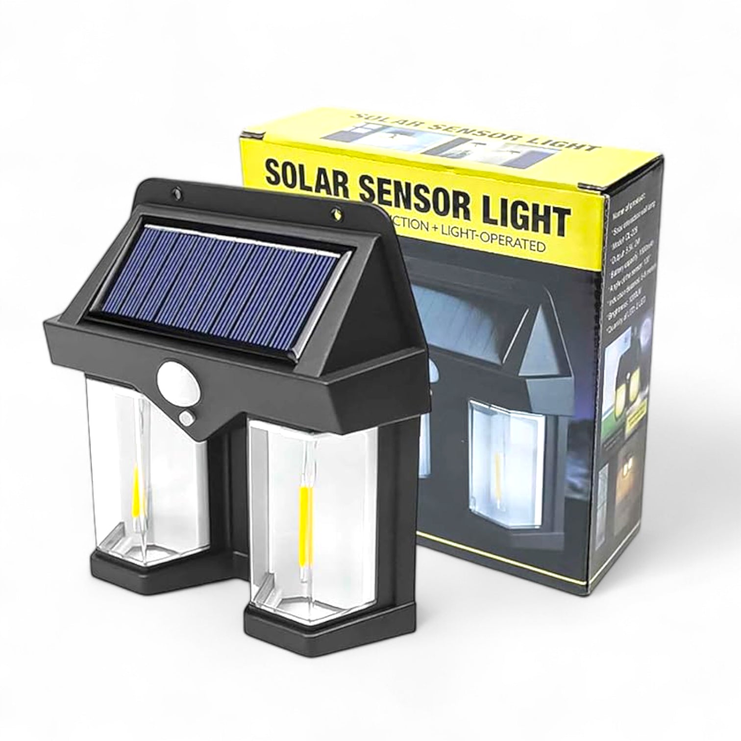 CL-3308 Solar Sensor Light – Outdoor Motion Detection LED Wall Lamp – Waterproof Security Light with Auto On/Off - Damoo