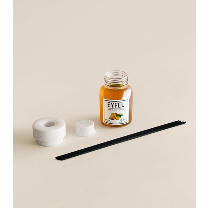 EYFEL Pineapple Reed Diffuser – 120ML Long-Lasting Home Fragrance | Tropical Scent with Natural Reeds | Decorative Aromatherapy Air Freshener for Home or Office