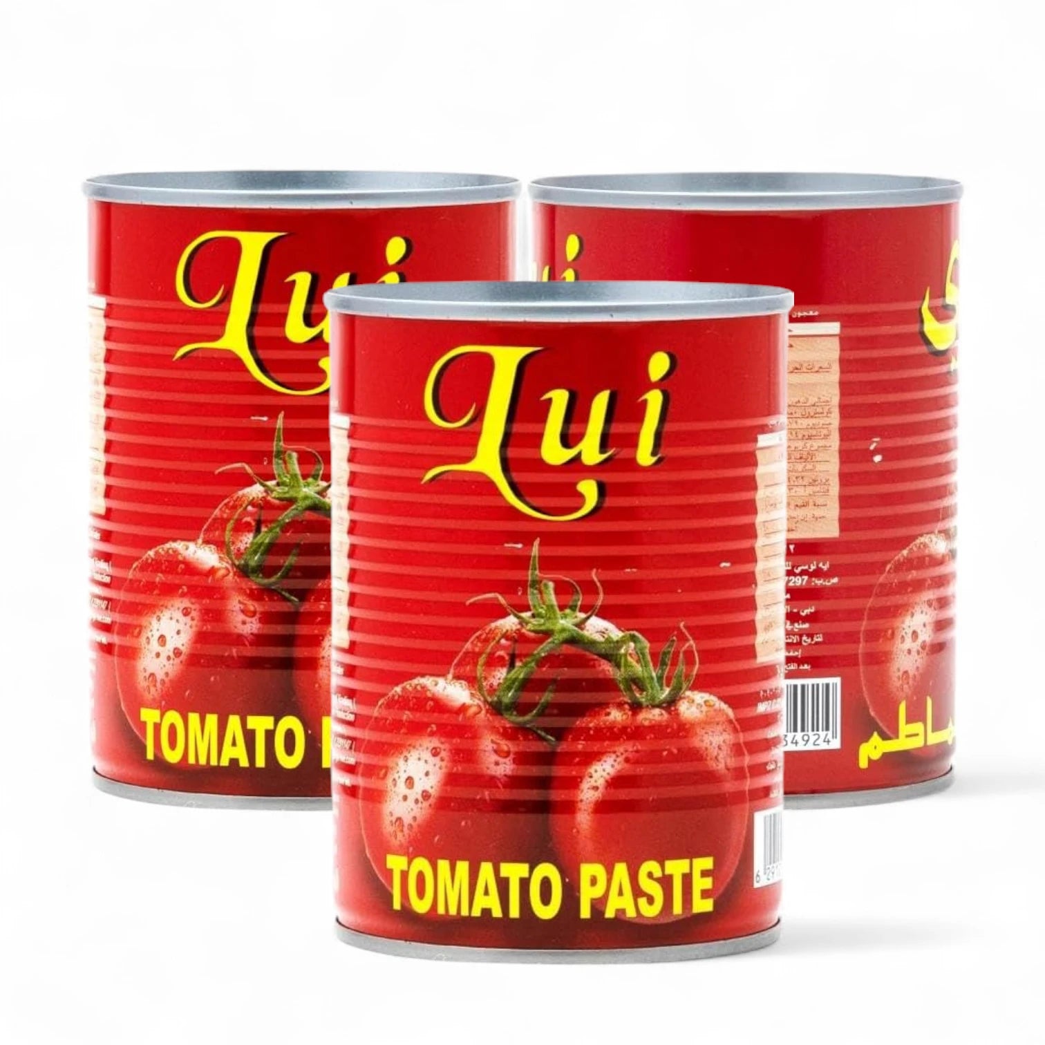 Lui Thick & Rich Tomato Paste 400g x 3 | 100% Natural | No Artificial Additives | Premium Tomato Flavor for Everyday Cooking - Damoo
