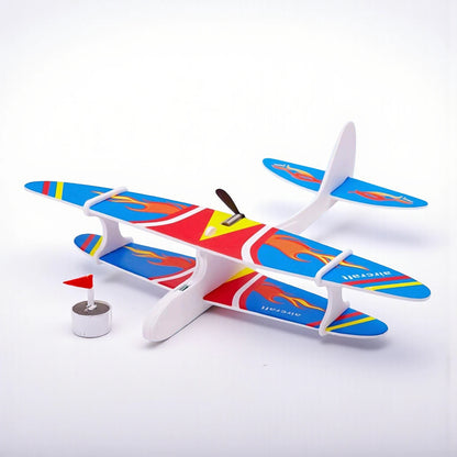 YAN JIE Motorized Rechargeable Hand Throw Flying Glider Plane | Foam RC Model Toy with USB Charging, Fall-Resistant, Long-Flight Outdoor Airplane for Kids & Adults