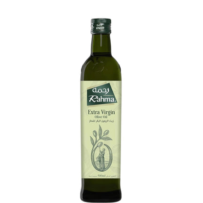 Rahma Extra Virgin Olive Oil 500ml – Raw, Cold-Pressed Olive Oil for Cooking, Drizzling & Salad Dressings - Damoo