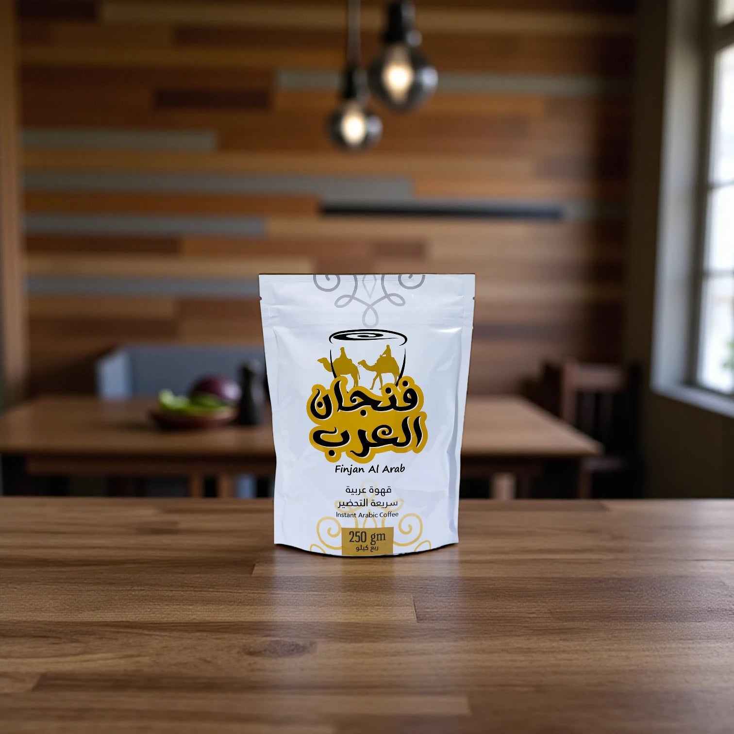 Finjan Al Arab Instant Arabic Coffee – 250g | Authentic Saudi Coffee with Cardamom Flavor | Preservative-Free Medium Roast - Damoo