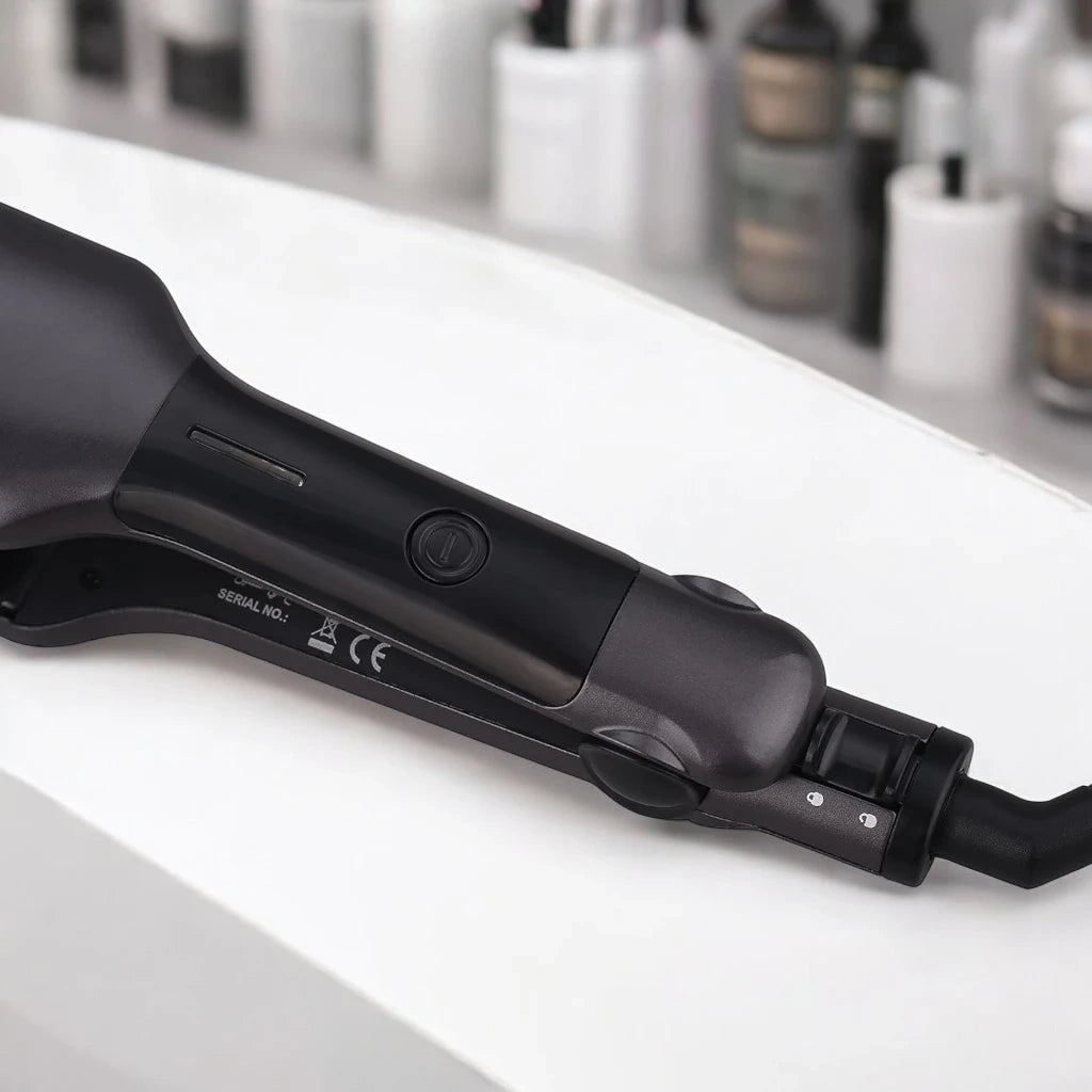 Sonashi SHS-2087 Professional Hair Straightener for Women – Ceramic Coated Flat Iron with Adjustable Temperature Up to 230°C, 360° Swivel Cord, PTC Heating & Auto Shut-Off – Sleek Black Design for All Hair Types - Damoo