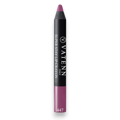 Vatenn Italy Super Stay Lip Crayon 447 Richmond – 18Hr Matte, Waterproof, Smudge-Proof, Non-Drying Lipstick Crayon - Damoo