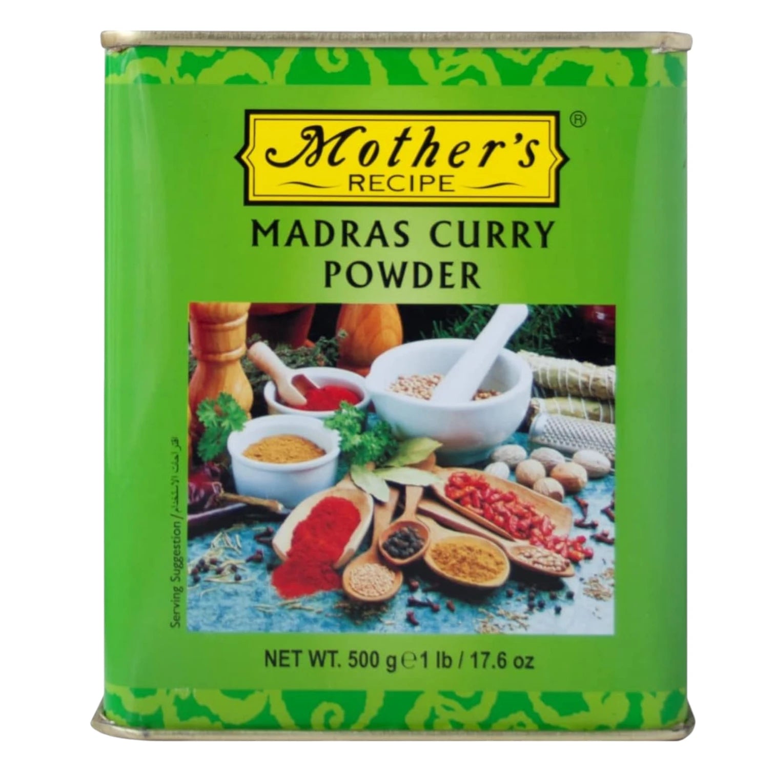 Mother's Recipe Madras Curry Powder – 500g – Authentic South Indian Spice Blend – No Artificial Colors – Halal & Vegetarian - Damoo