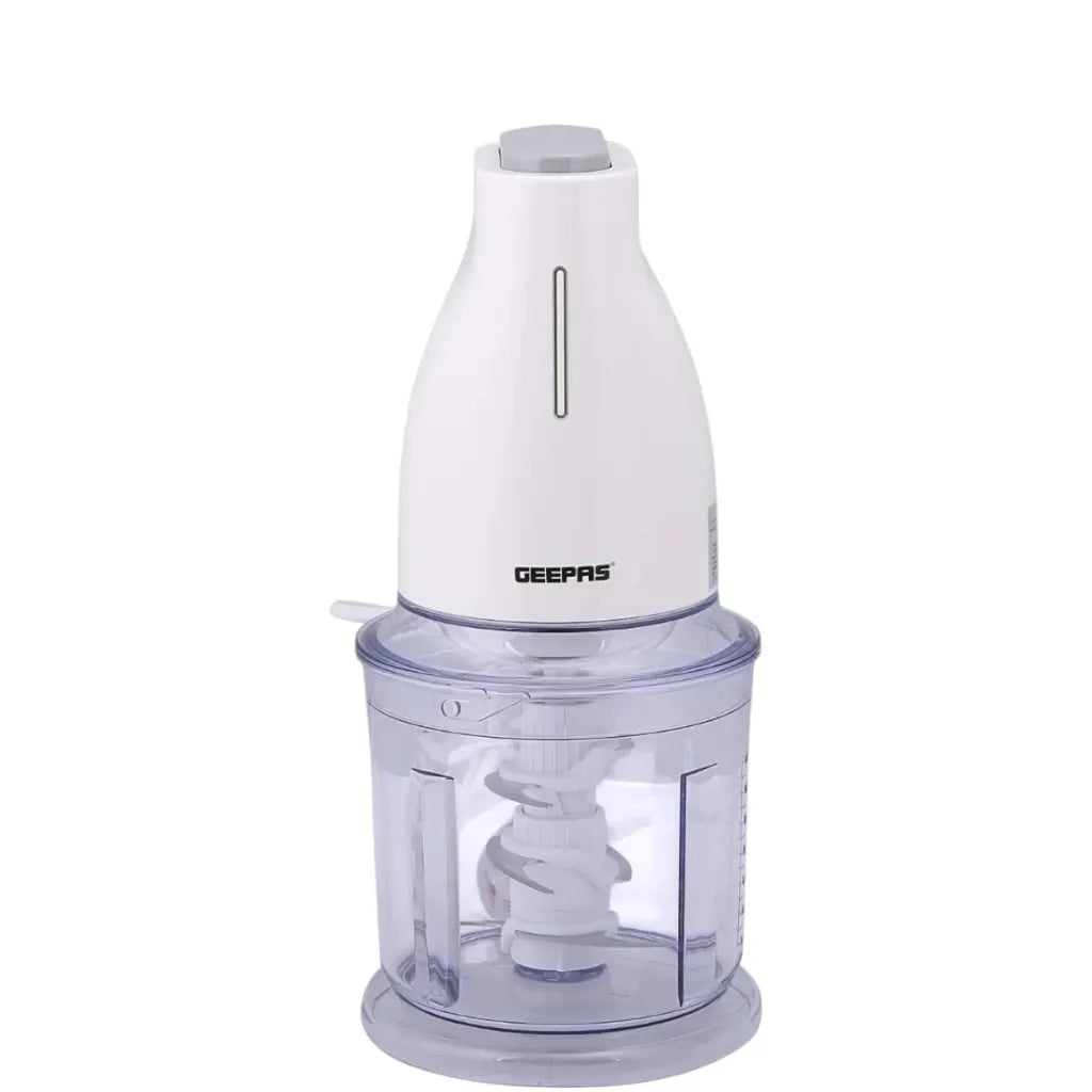 Geepas Multi Chopper 500W Electric Food Processor with 700ml Bowl – Dual Speed Mini Chopper with 6 Stainless Steel Blades for Meat, Vegetables, Nuts, Baby Food, Salsa, Pesto & More – White (GMC42016) - Damoo